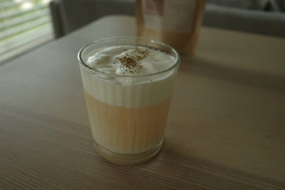 Milk Oolong with foam, for Tea Studio Lu in Switzerland