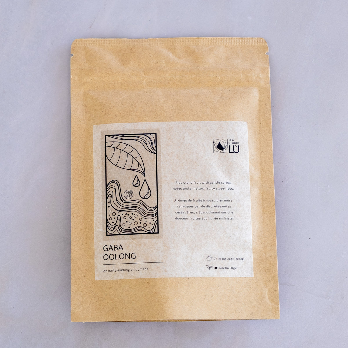Tea Studio Lu Taiwanese GABA Oolong tea 50g loose leaf packaging