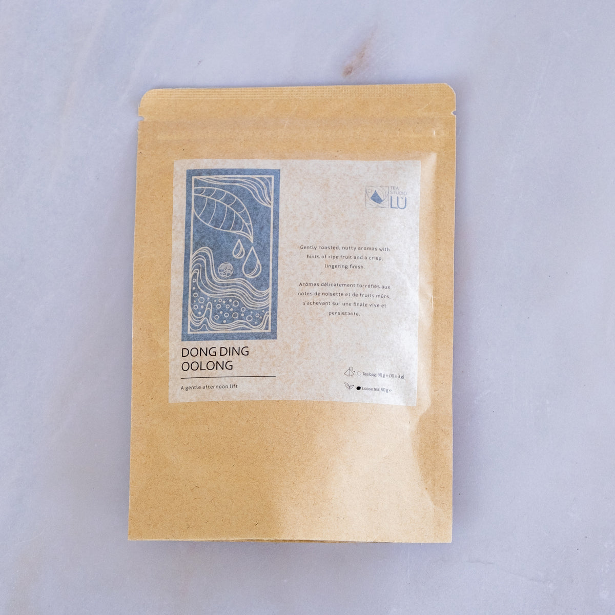 Tea Studio Lu Dong Ding Oolong tea 50g loose leaf packaging from Taiwan
