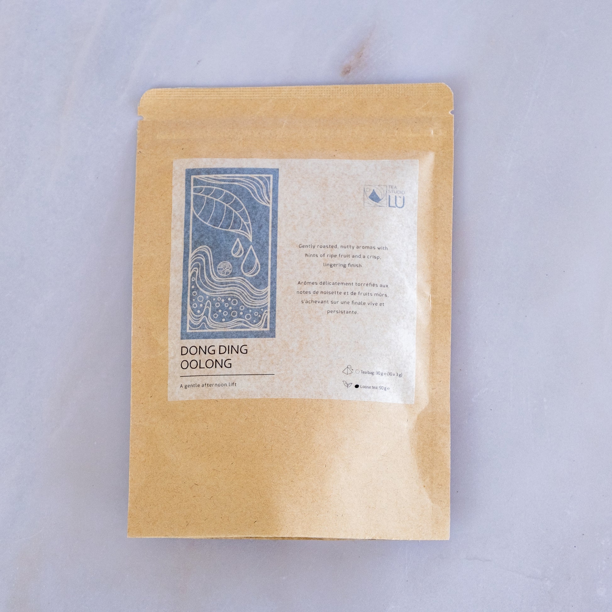 Tea Studio Lu Dong Ding Oolong tea 50g loose leaf packaging from Taiwan