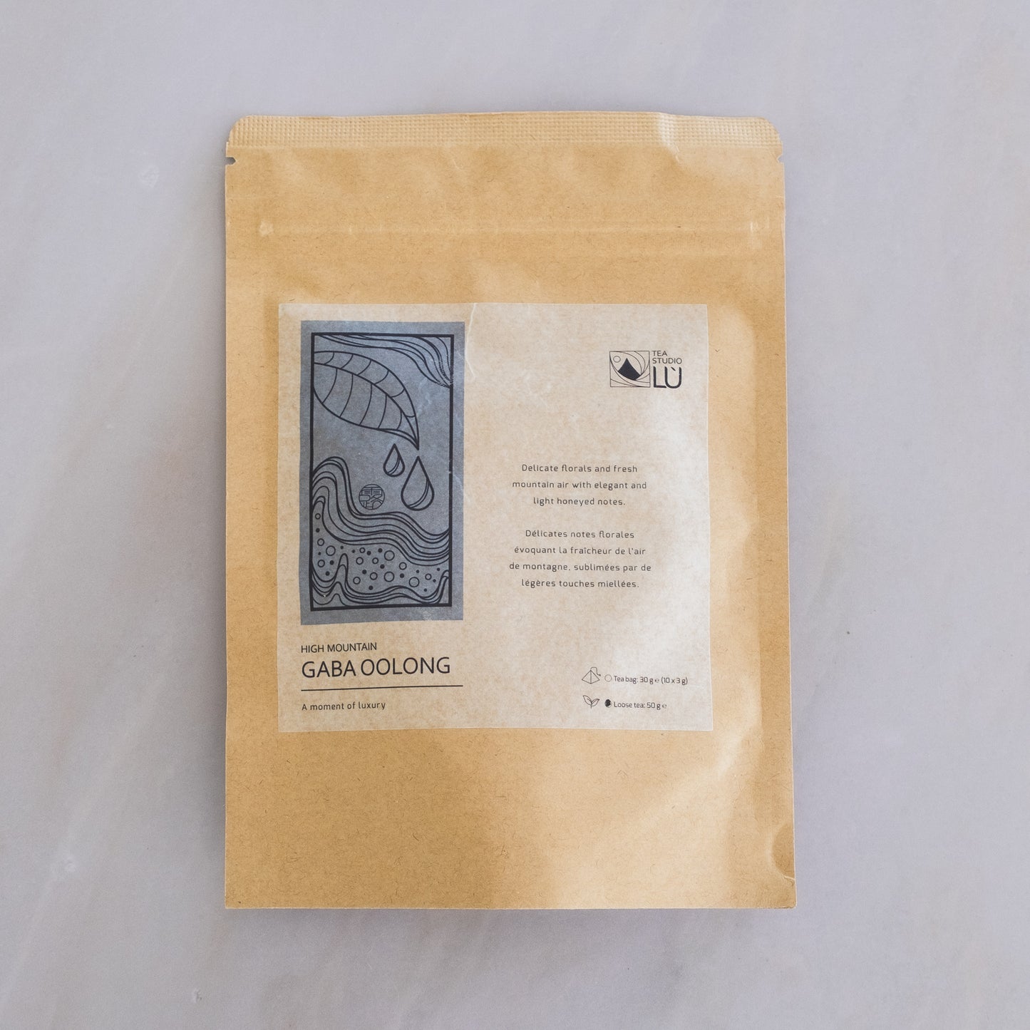 Tea Studio Lu High Mountain GABA Oolong tea 50g loose leaf packaging