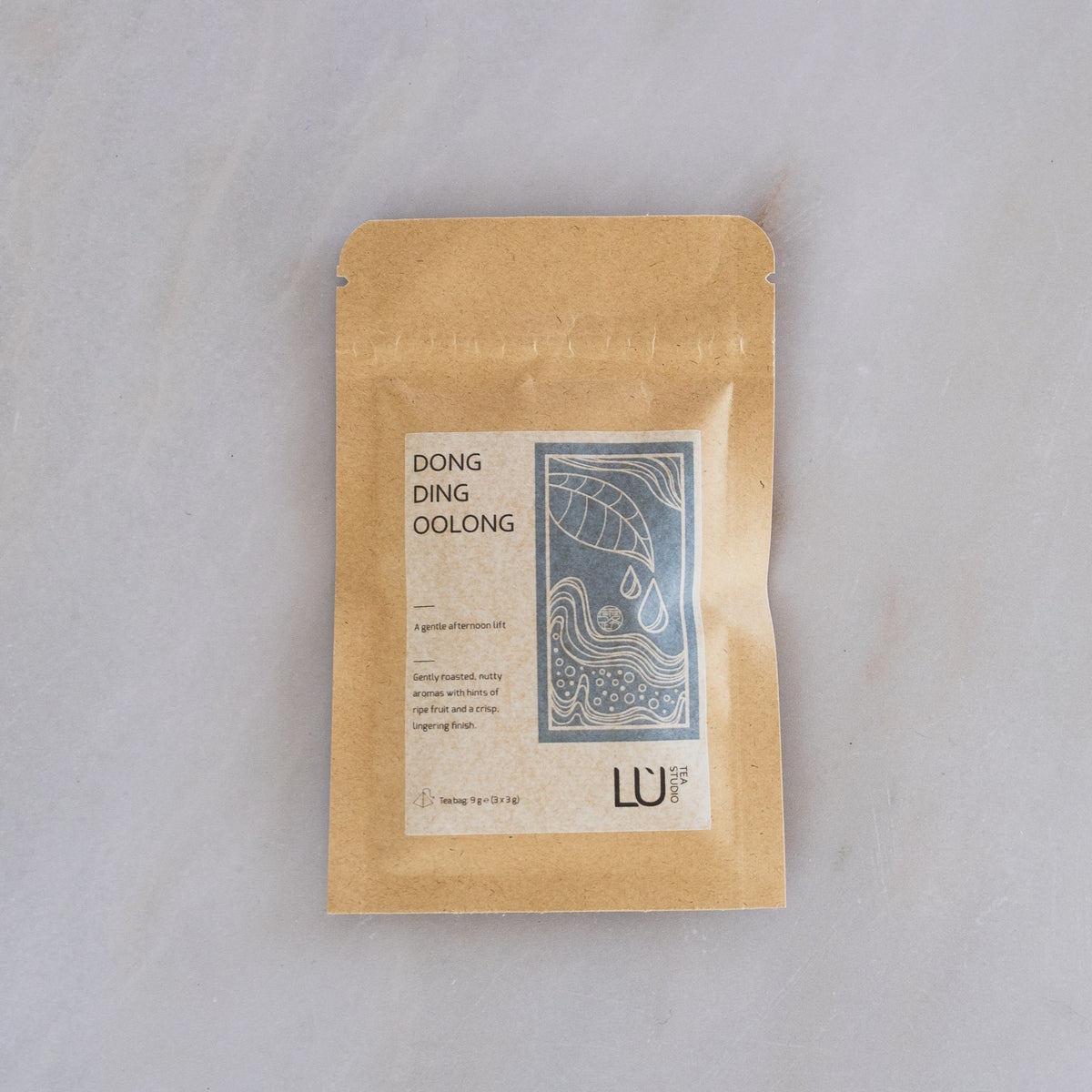 Tea Studio Lu Dong Ding Oolong small 3g tea bag packaging from Taiwan