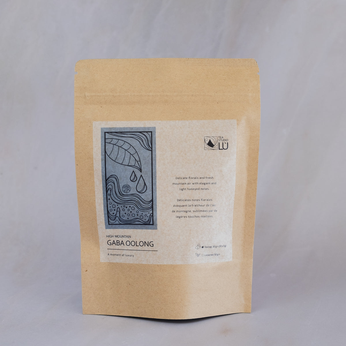 Tea Studio Lu High Mountain GABA Oolong 10 tea bags packaging